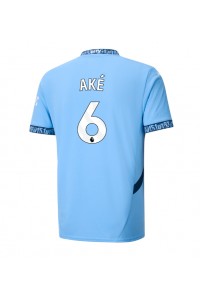 Manchester City Nathan Ake #6 Fotballdrakt Hjemme Klær 2024-25 Korte ermer